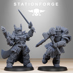 Socratis Dragon Knights from StationForge/10 Tabletop, Wargame Miniatures +Gratis Bases
