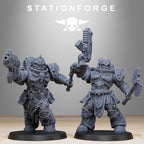 Socratis Dragon Knights from StationForge/10 Tabletop, Wargame Miniatures +Gratis Bases