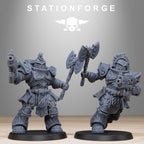 Socratis Dragon Knights from StationForge/10 Tabletop, Wargame Miniatures +Gratis Bases