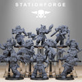 Socratis Dragon Knights from StationForge/10 Tabletop, Wargame Miniatures +Gratis Bases