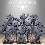 Socratis Dragon Knights from StationForge/10 Tabletop, Wargame Miniatures +Gratis Bases