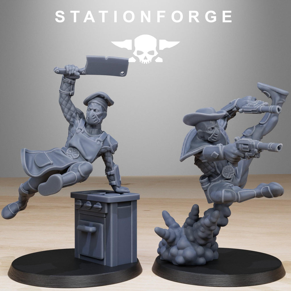 GrimCorp Jesters from StationForge/10 Miniatures +Gratis Bases