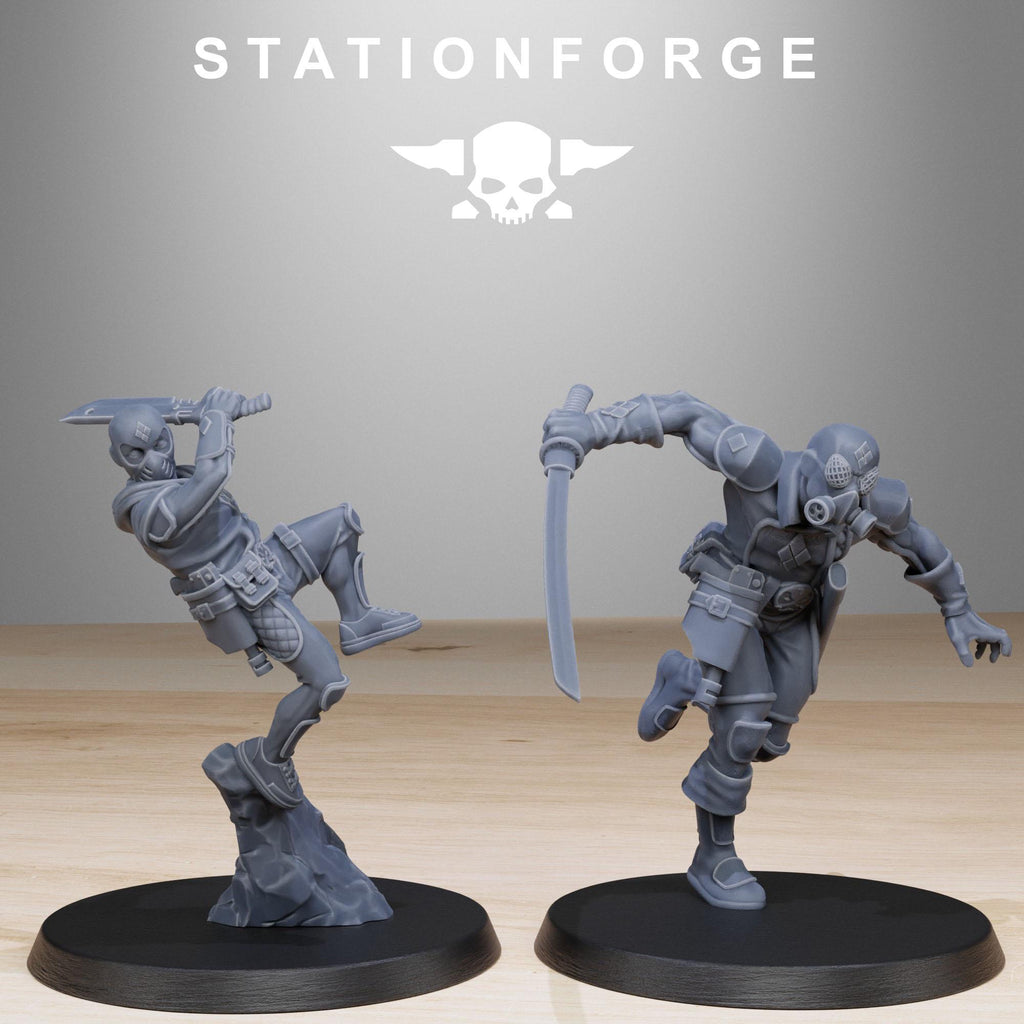 GrimCorp Jesters from StationForge/10 Miniatures +Gratis Bases