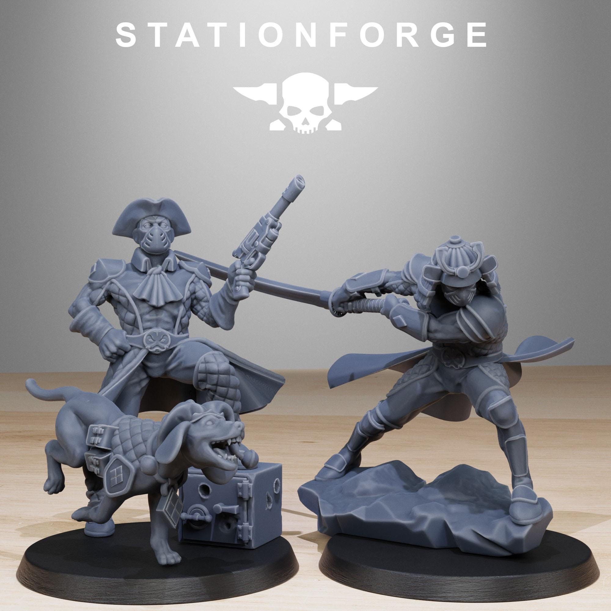 GrimCorp Jesters from StationForge/10 Miniatures +Gratis Bases