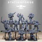 GrimGuard Aero Troops from StationForge/10 Tabletop, Wargame Miniatures +Gratis Bases