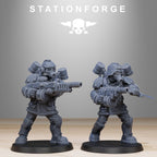 GrimGuard Aero Troops from StationForge/10 Tabletop, Wargame Miniatures +Gratis Bases