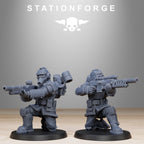 GrimGuard Aero Troops from StationForge/10 Tabletop, Wargame Miniatures +Gratis Bases