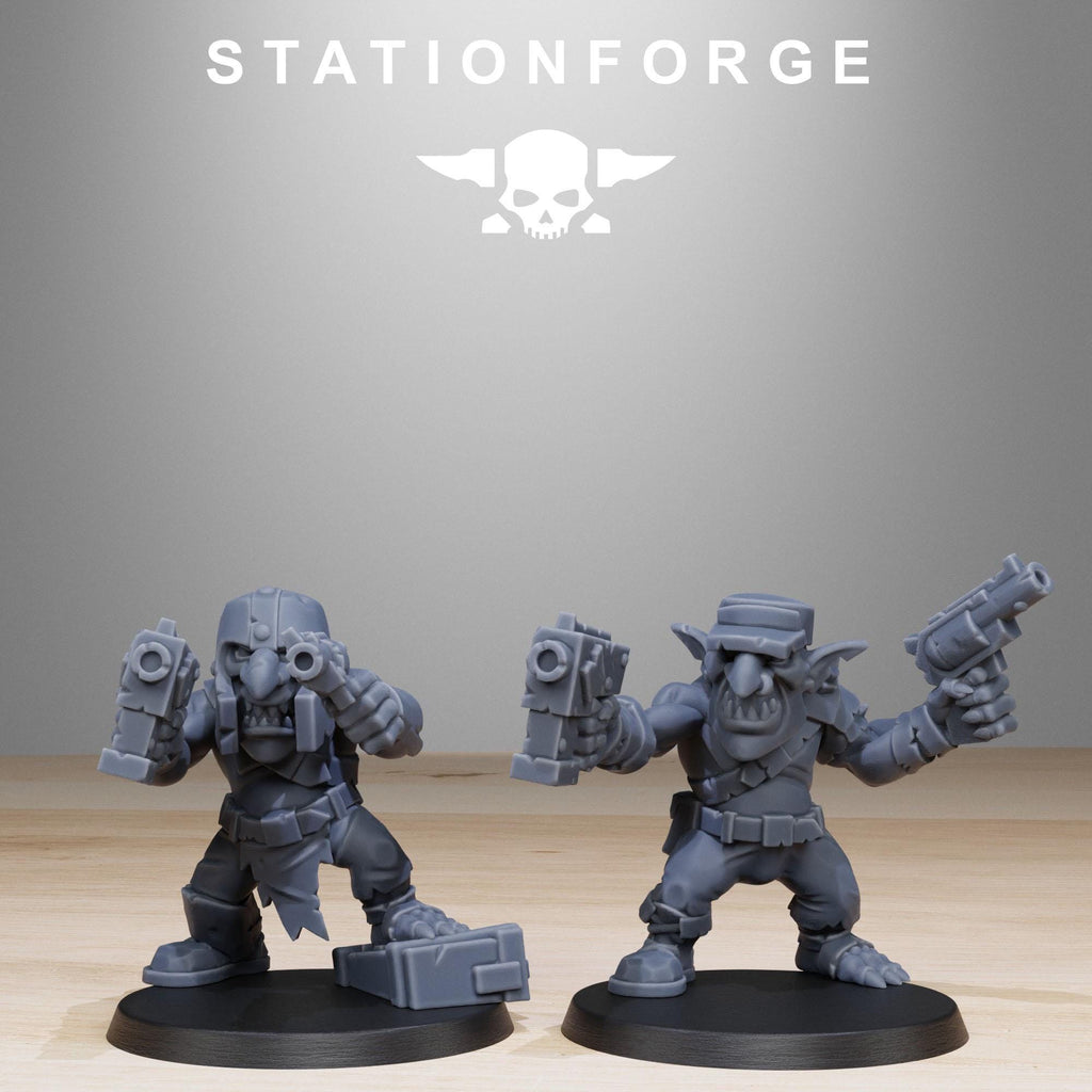 Gobs Infantry Reborn from StationForge/20 Tabletop, Wargame Miniatures +Gratis Bases
