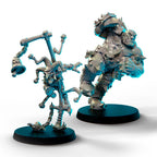 Goblin & Ogre Starplayer fantasy football team, tabletop/wargame Miniatures by BigChildCreatives + gratis Bases