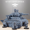GrimGuard Light Tank complete Set from StationForge/Wargame Miniature+ Gratis Base