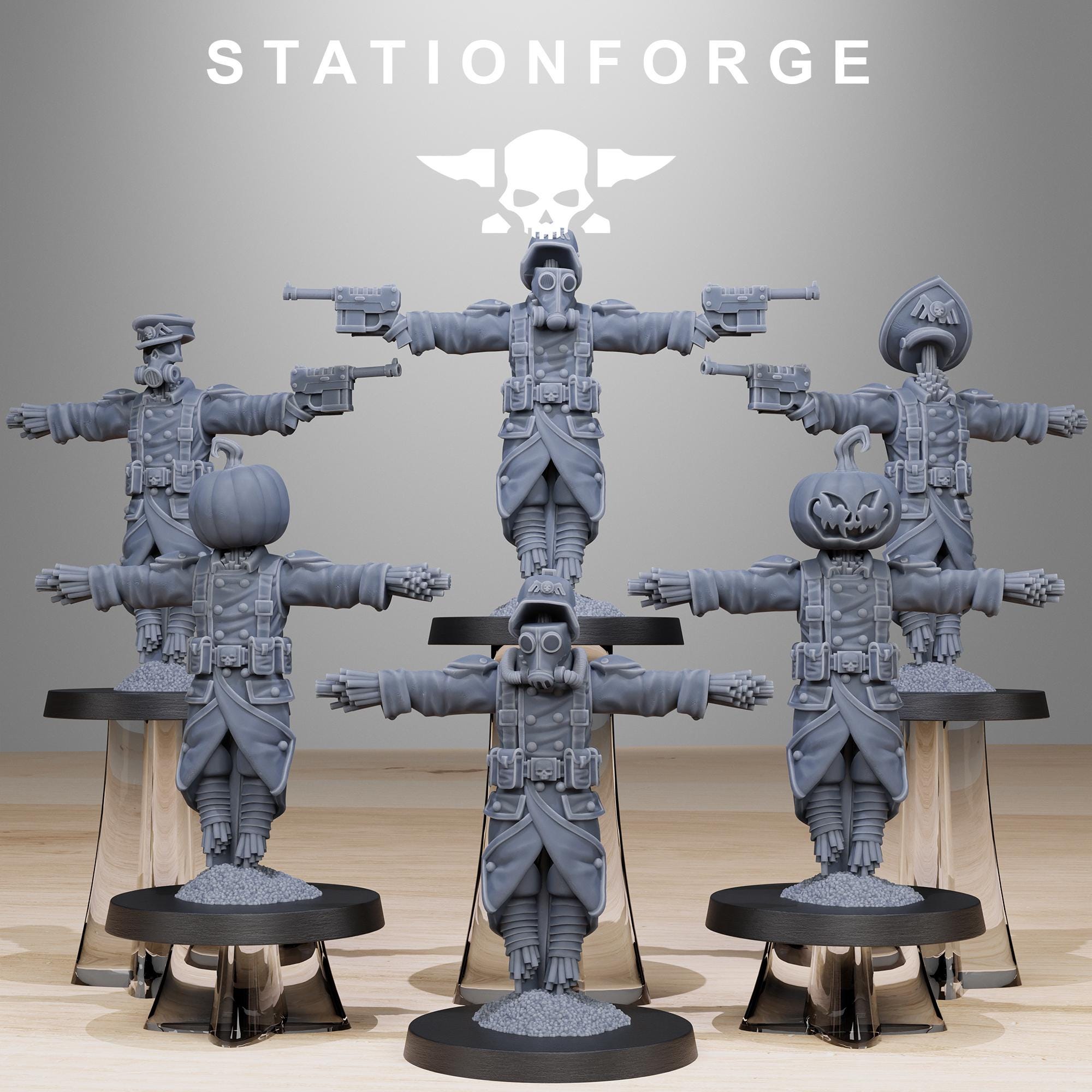 GrimGuard Scarecrow from StationForge/6 Miniatures +Gratis Bases