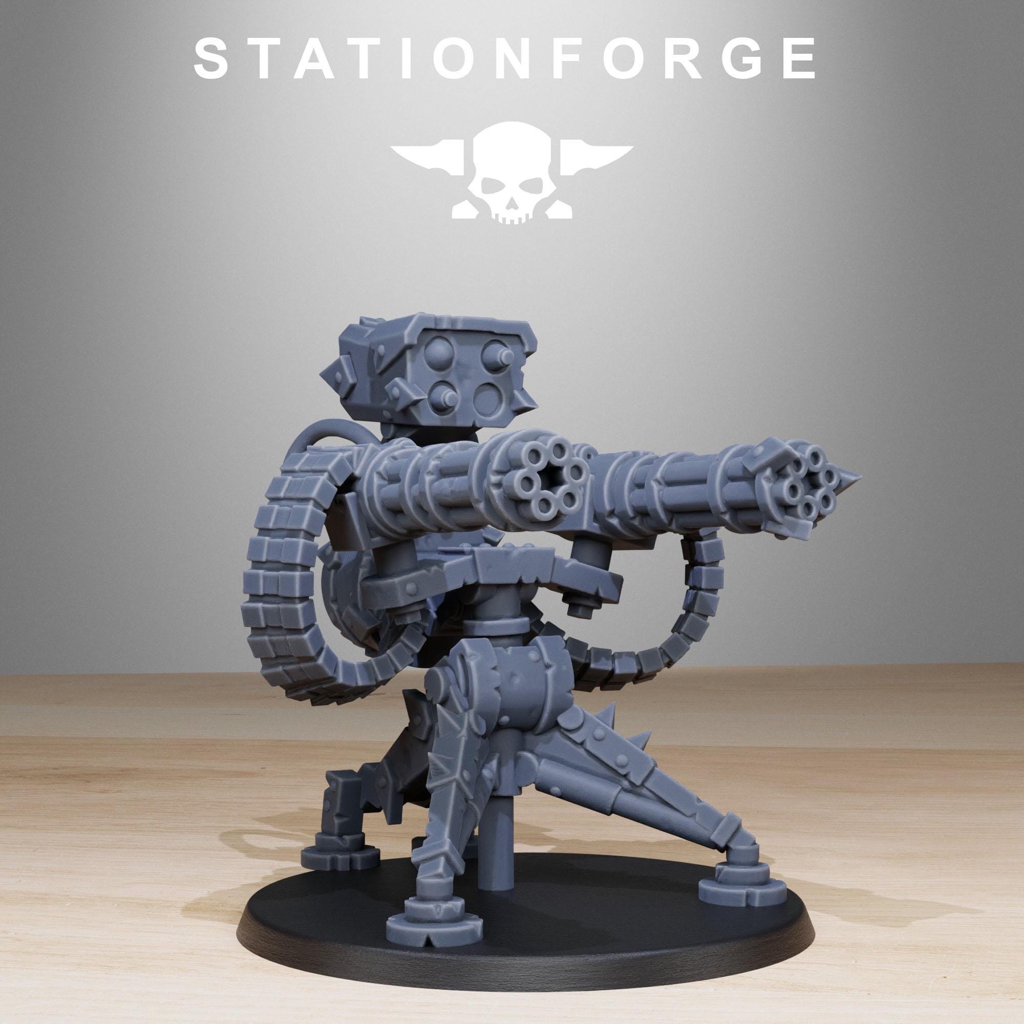 Orkaz Team Fighters from StationForge/11 Tabletop, Wargame Miniatures +Gratis Bases