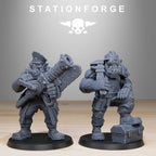 Orkaz Team Fighters from StationForge/11 Tabletop, Wargame Miniatures +Gratis Bases