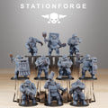 GrimGuard Mutants from StationForge/10 Tabletop, Wargame Miniatures +Gratis Bases