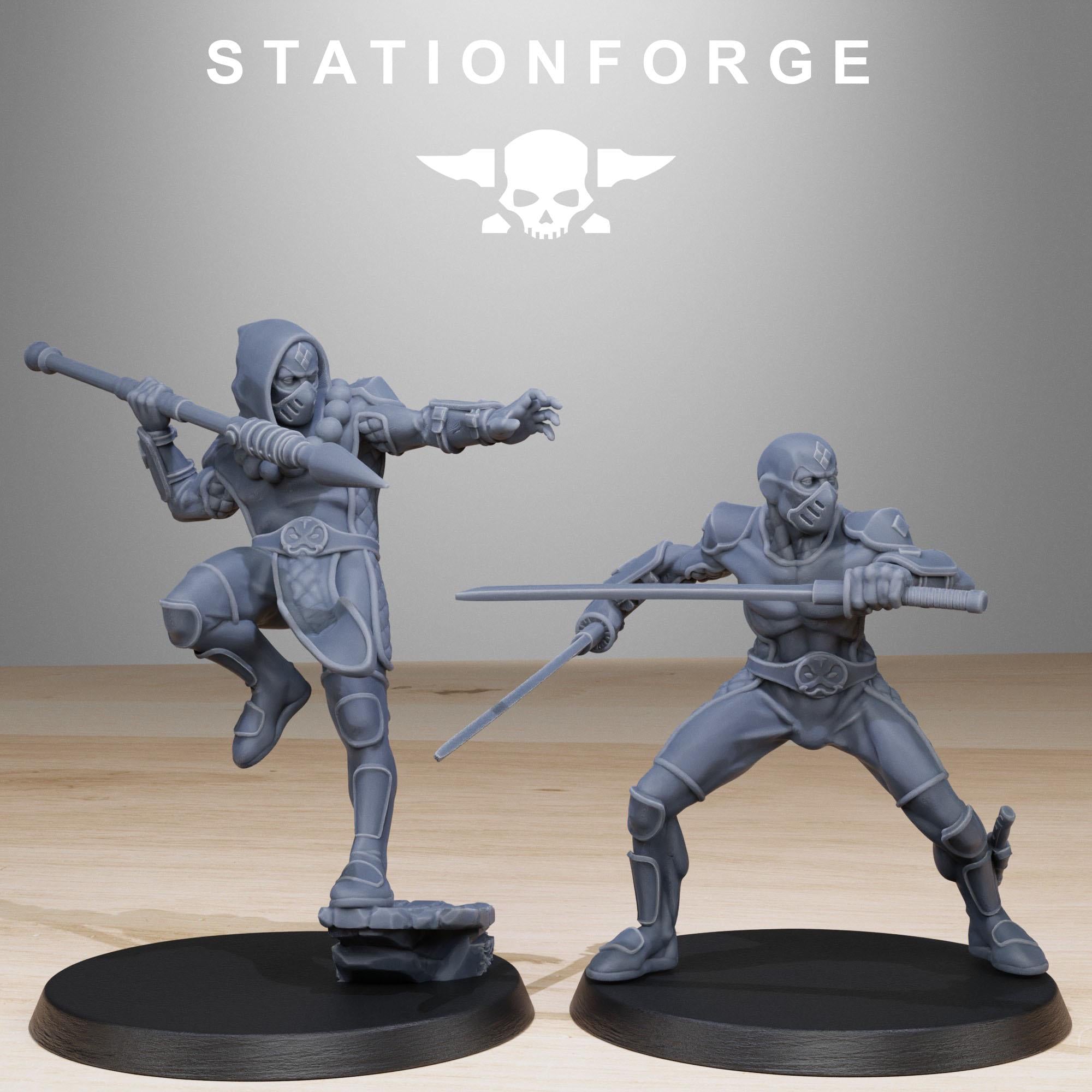GrimCorp Jesters from StationForge/10 Miniatures +Gratis Bases