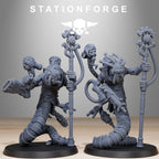 Scavenger Serpents from StationForge/10 Tabletop, Wargame Miniatures +Gratis Bases