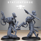 Scavenger Serpents from StationForge/10 Tabletop, Wargame Miniatures +Gratis Bases