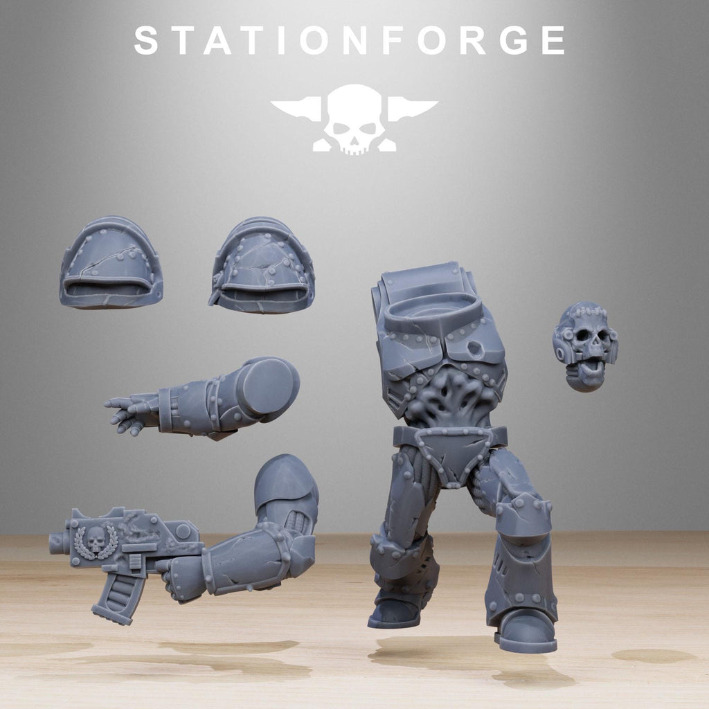 Socratis Zombies from StationForge/10 Tabletop, Wargame Miniatures +Gratis Bases