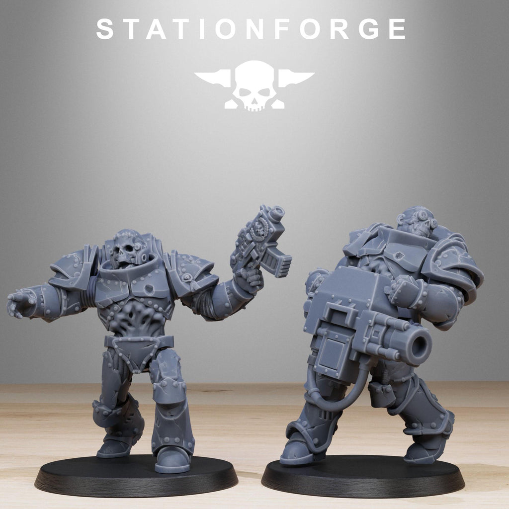 Socratis Zombies from StationForge/10 Tabletop, Wargame Miniatures +Gratis Bases