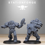 Socratis Zombies from StationForge/10 Tabletop, Wargame Miniatures +Gratis Bases