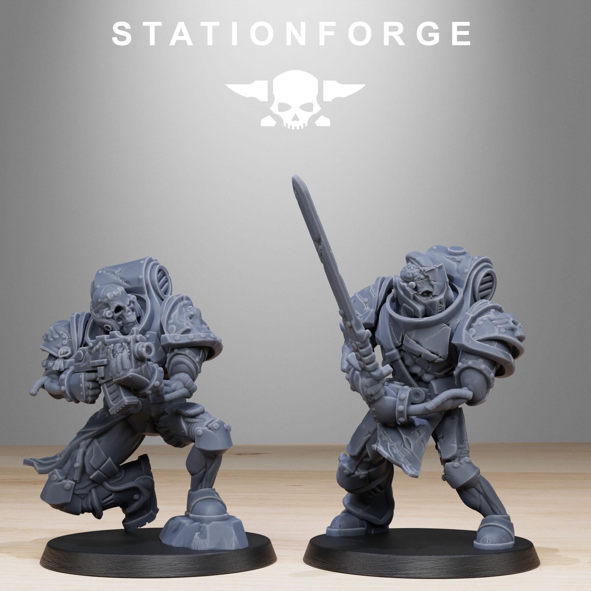 Socratis Zombies from StationForge/10 Tabletop, Wargame Miniatures +Gratis Bases