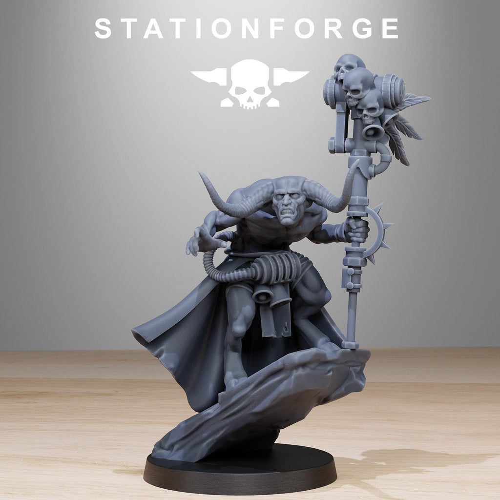 Corrupted Guard Wretched from StationForge/12 Tabletop, Wargame Miniatures +Gratis Bases