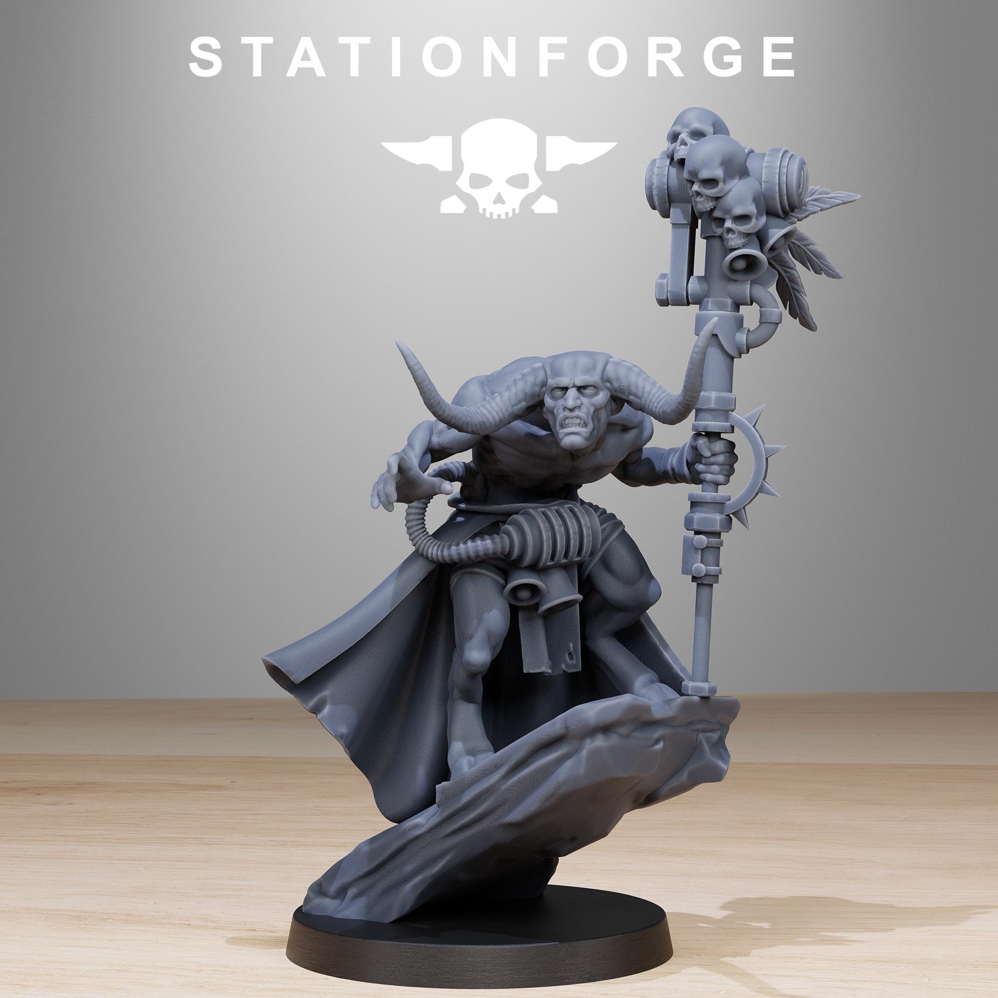 Corrupted Guard Wretched from StationForge/12 Tabletop, Wargame Miniatures +Gratis Bases