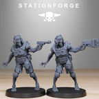 Corrupted Guard Wretched from StationForge/12 Tabletop, Wargame Miniatures +Gratis Bases