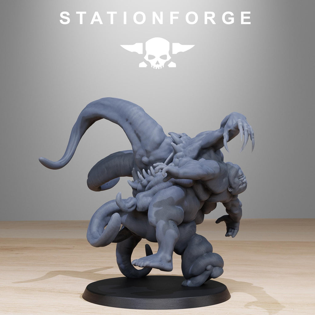 Corrupted Guard Wretched from StationForge/12 Tabletop, Wargame Miniatures +Gratis Bases