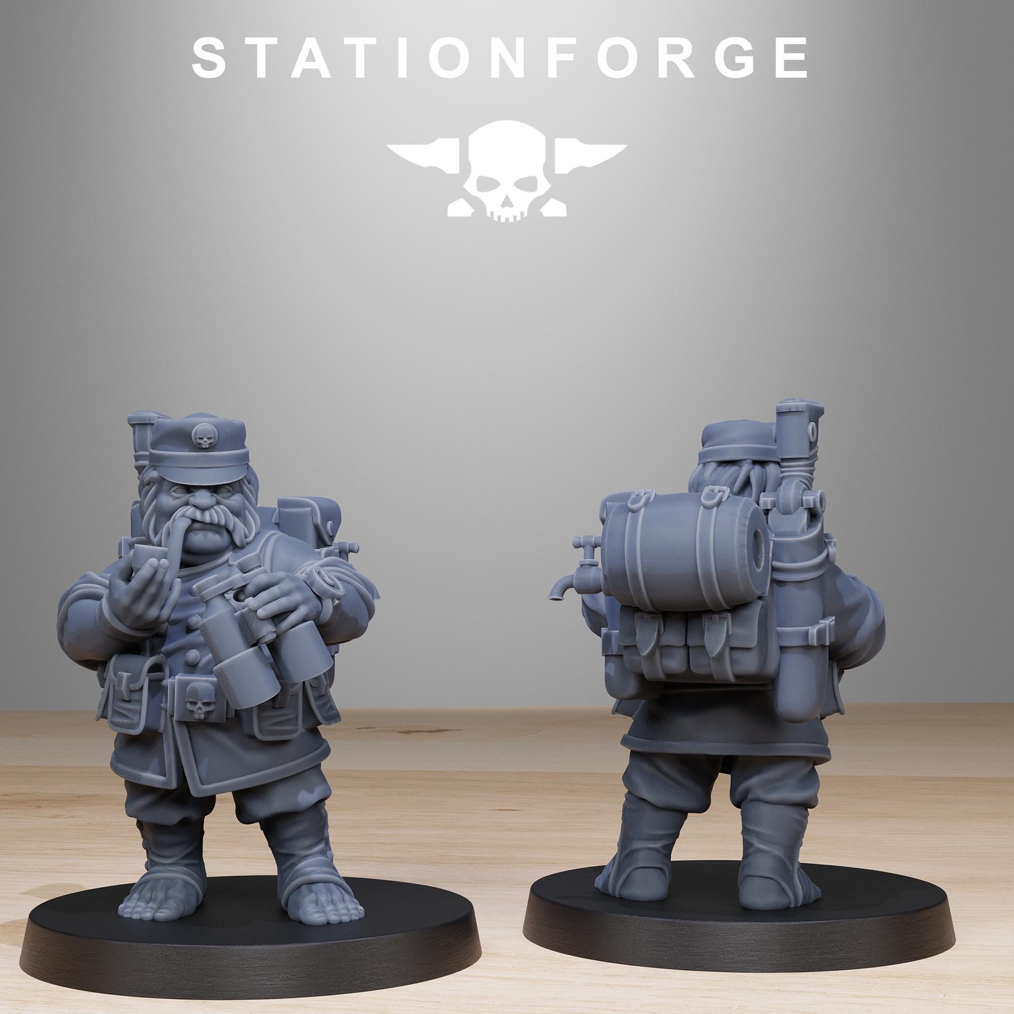 GrimGuard Skulldart Trappers from StationForge/14 Tabletop, Wargame Miniatures +Gratis Bases