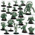Jade Jaws full fantasy football team, tabletop/wargame Miniatures by BigChildCreatives + gratis Bases