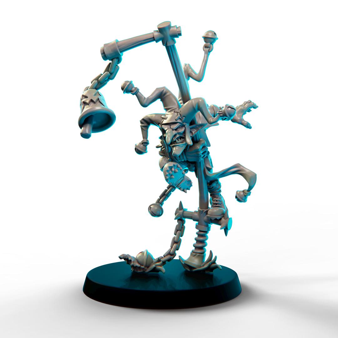 Goblin & Ogre Starplayer fantasy football team, tabletop/wargame Miniatures by BigChildCreatives + gratis Bases