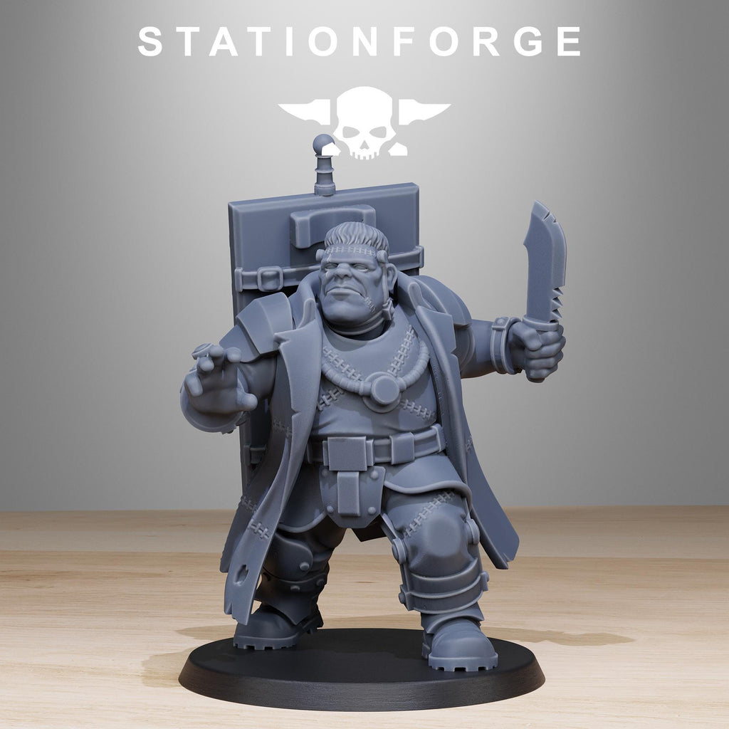 GrimGuard Mutantstein from StationForge/Wargame Miniature+ Gratis Base