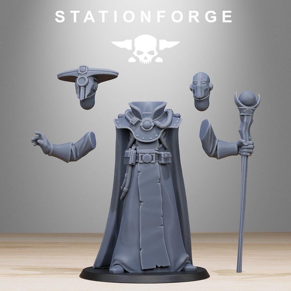 GrimCorp Elder from StationForge/Wargame Miniature+ Gratis Base