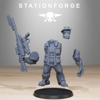 Orkaz Team Fighters from StationForge/11 Tabletop, Wargame Miniatures +Gratis Bases