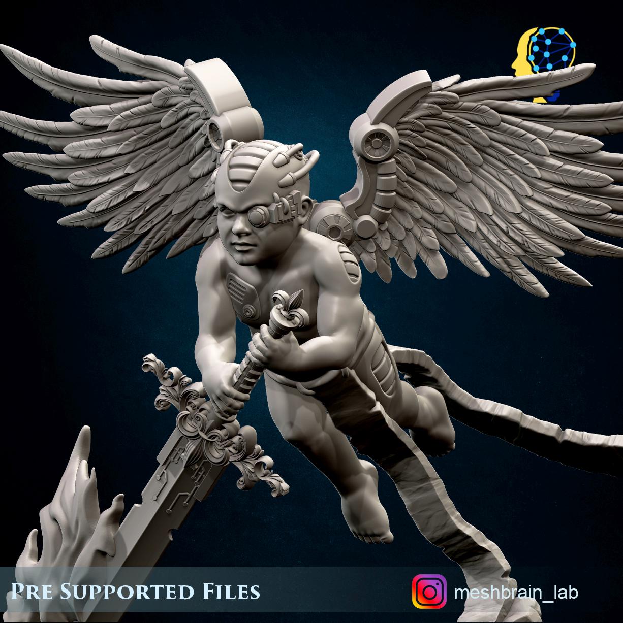 Cyber Servitors from MeshBrainLab/Wargame Miniature+ Gratis Base