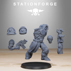 Corrupted Socratis Infantry from StationForge/10 Wargame Miniatures +Gratis Bases