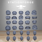 Corrupted Socratis Infantry from StationForge/10 Wargame Miniatures +Gratis Bases
