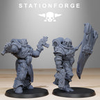 Corrupted Socratis Infantry from StationForge/10 Wargame Miniatures +Gratis Bases