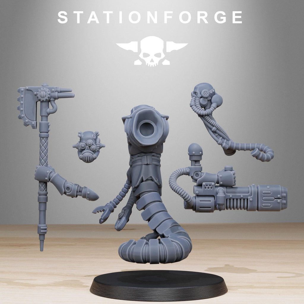Scavenger Serpents from StationForge/10 Tabletop, Wargame Miniatures +Gratis Bases