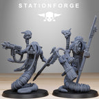 Scavenger Serpents from StationForge/10 Tabletop, Wargame Miniatures +Gratis Bases