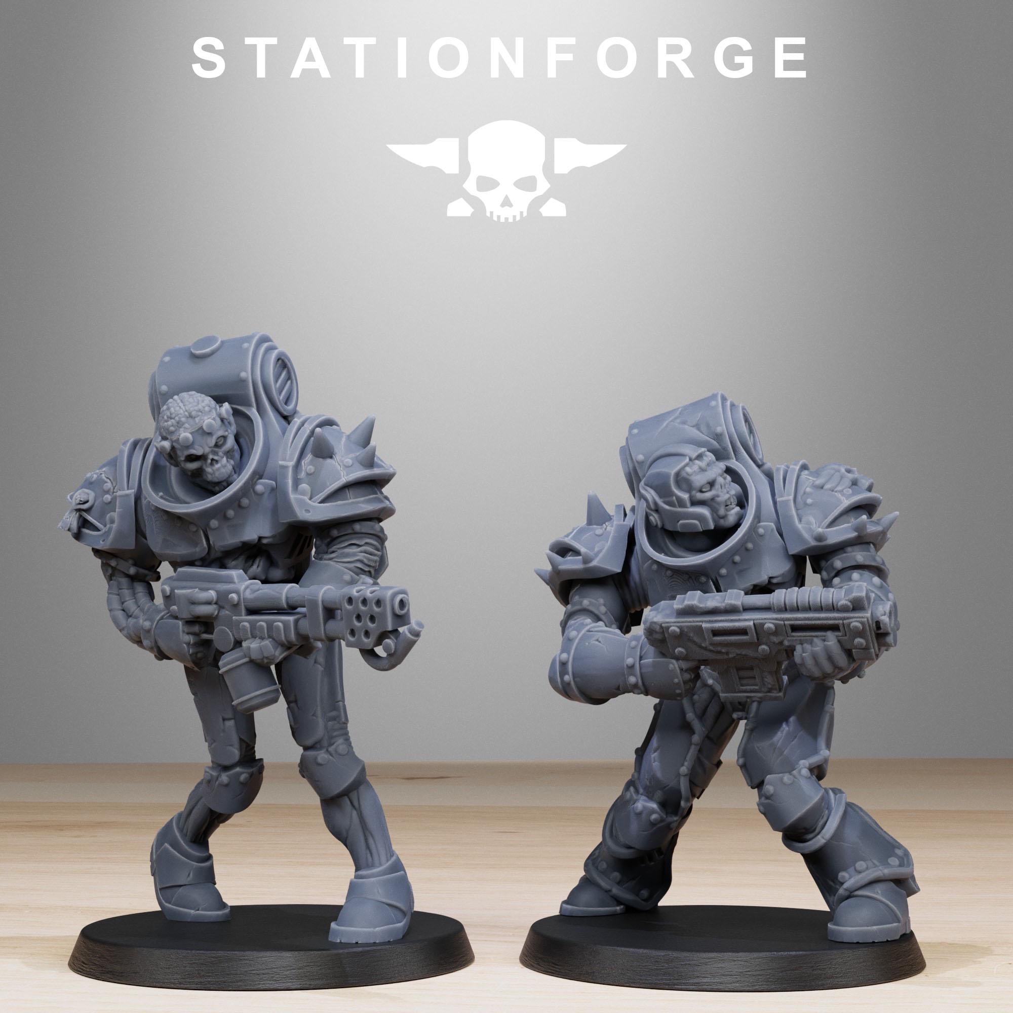 Socratis Zombies from StationForge/10 Tabletop, Wargame Miniatures +Gratis Bases