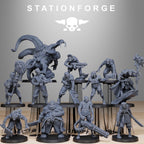 Corrupted Guard Wretched from StationForge/12 Tabletop, Wargame Miniatures +Gratis Bases