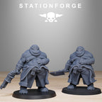 Corrupted Guard Wretched from StationForge/12 Tabletop, Wargame Miniatures +Gratis Bases