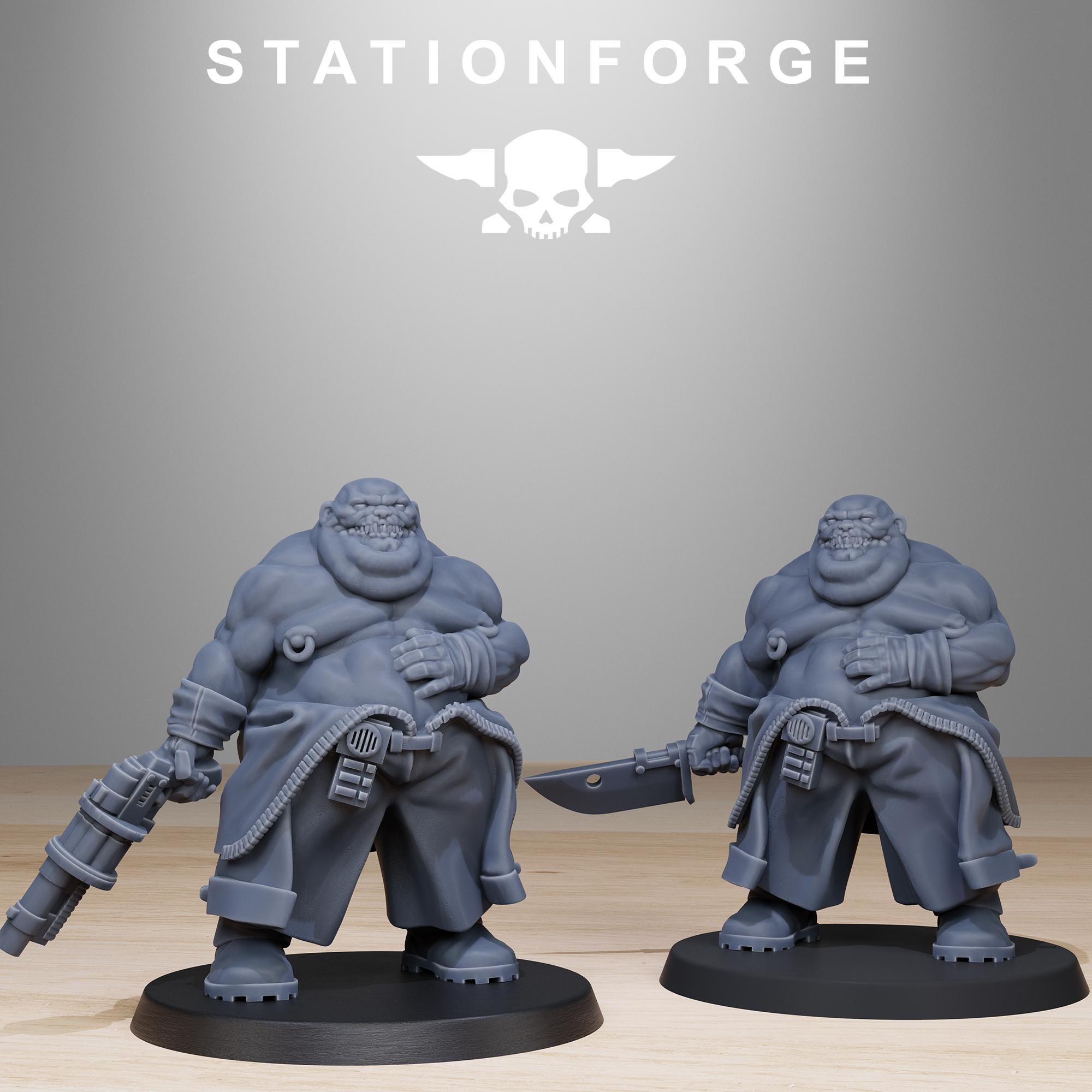 Corrupted Guard Wretched from StationForge/12 Tabletop, Wargame Miniatures +Gratis Bases