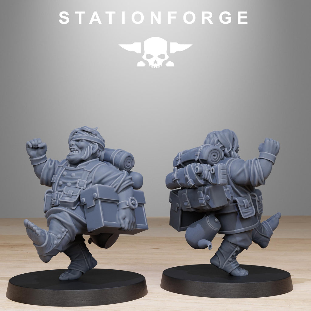 GrimGuard Skulldart Trappers from StationForge/14 Tabletop, Wargame Miniatures +Gratis Bases