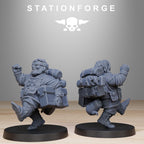 GrimGuard Skulldart Trappers from StationForge/14 Tabletop, Wargame Miniatures +Gratis Bases