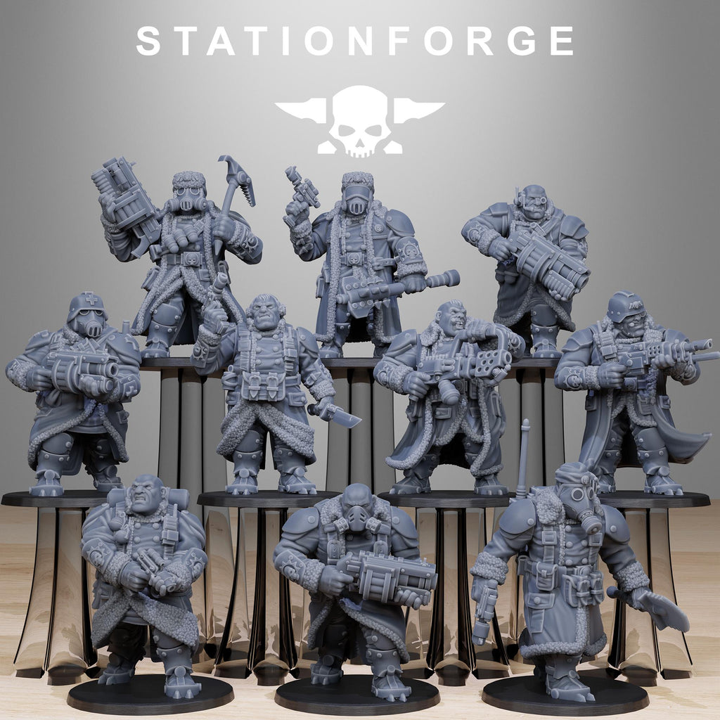GrimGuard Frostwatch Mutants from StationForge/10 Miniatures +Gratis Bases
