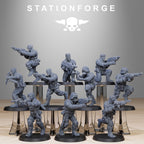 GrimGuard Counter Terrorists from StationForge/10 Miniatures +Gratis Bases