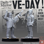 Victory in Europe day from Across the Realms, 2 Wargame Miniature+ Gratis Bases
